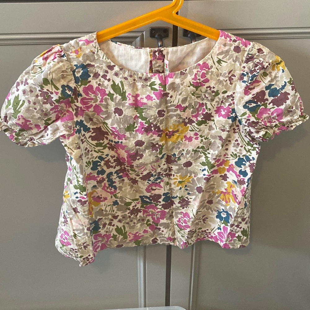 Bonpoint lined cotton girls top